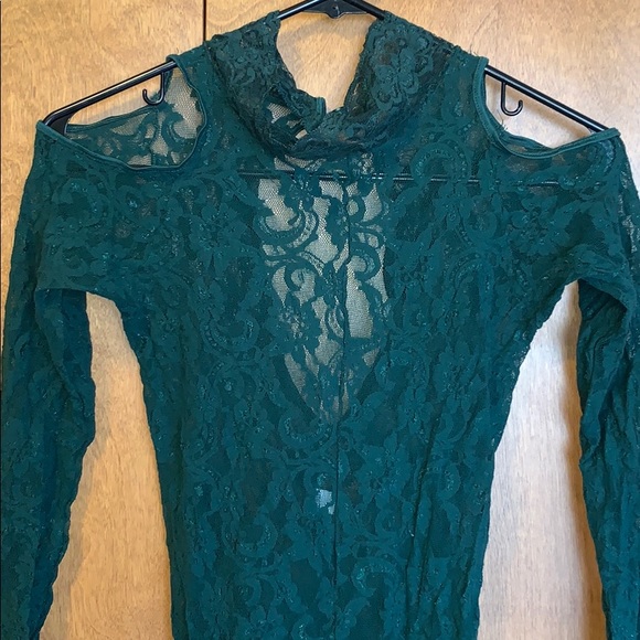 Other - GUC emerald green lace full body suit - size L